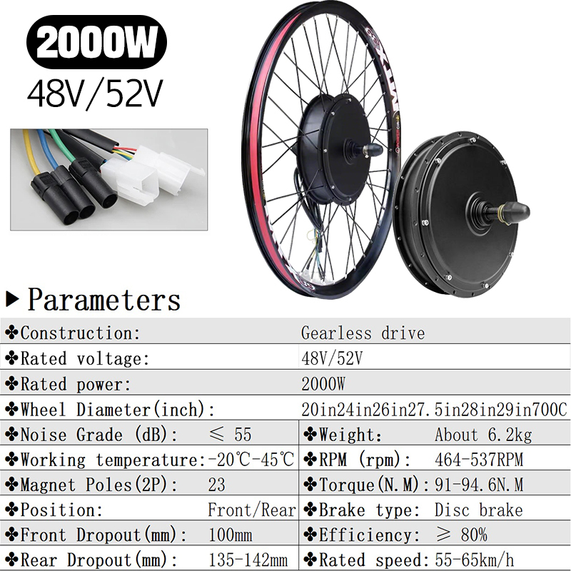 72V 5000W E-Bike Conversion Ki - 5000W Hub Motor Kit 72V ulasan dan harga