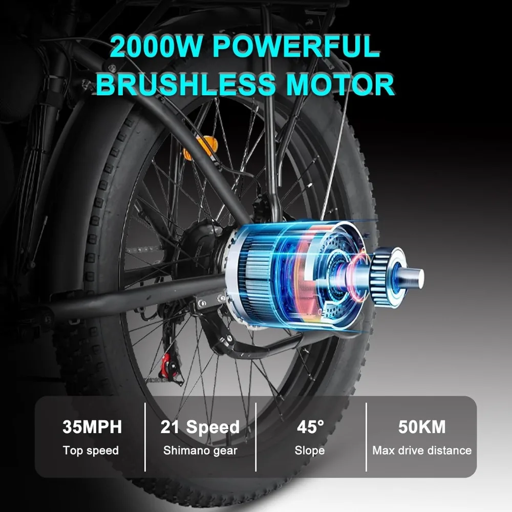 %a Electric Bike for Adults,   - Dual Motor Ebike Kit 2000W ulasan dan harga