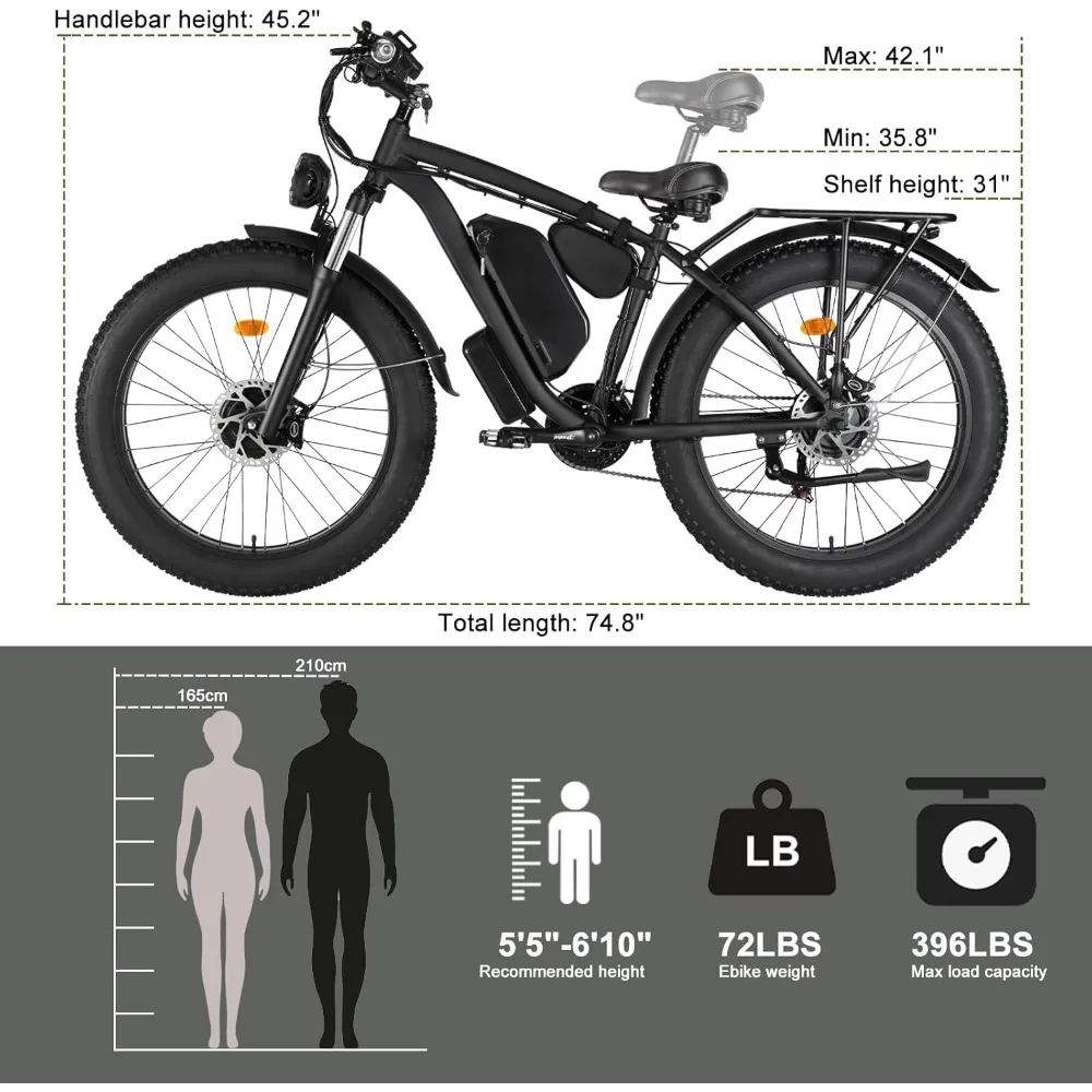 %a Electric Bike for Adults,   - Dual Motor Ebike Kit 2000W ulasan dan harga