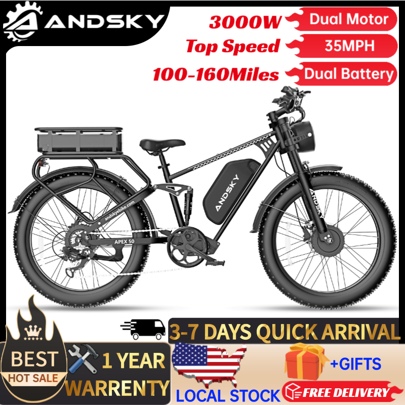 ANDSKY Apex50 AWD Electric Bik - Torque Sensor Mid Drive Motor Kit ulasan dan harga